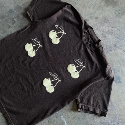 Atthemoment Cherry Printe T Shirt (1)